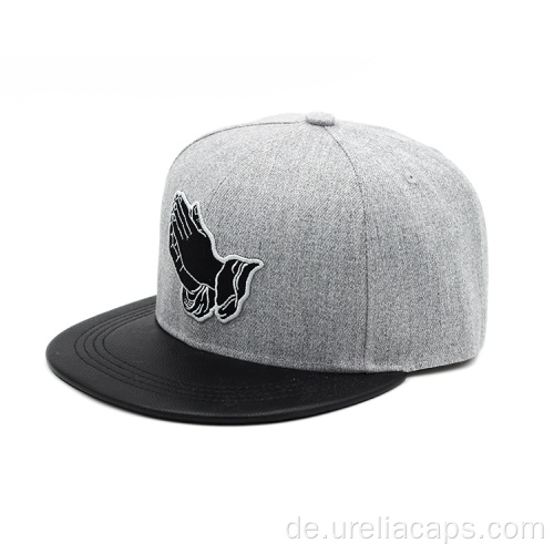 Snapback-Hut mit 35% Wolle